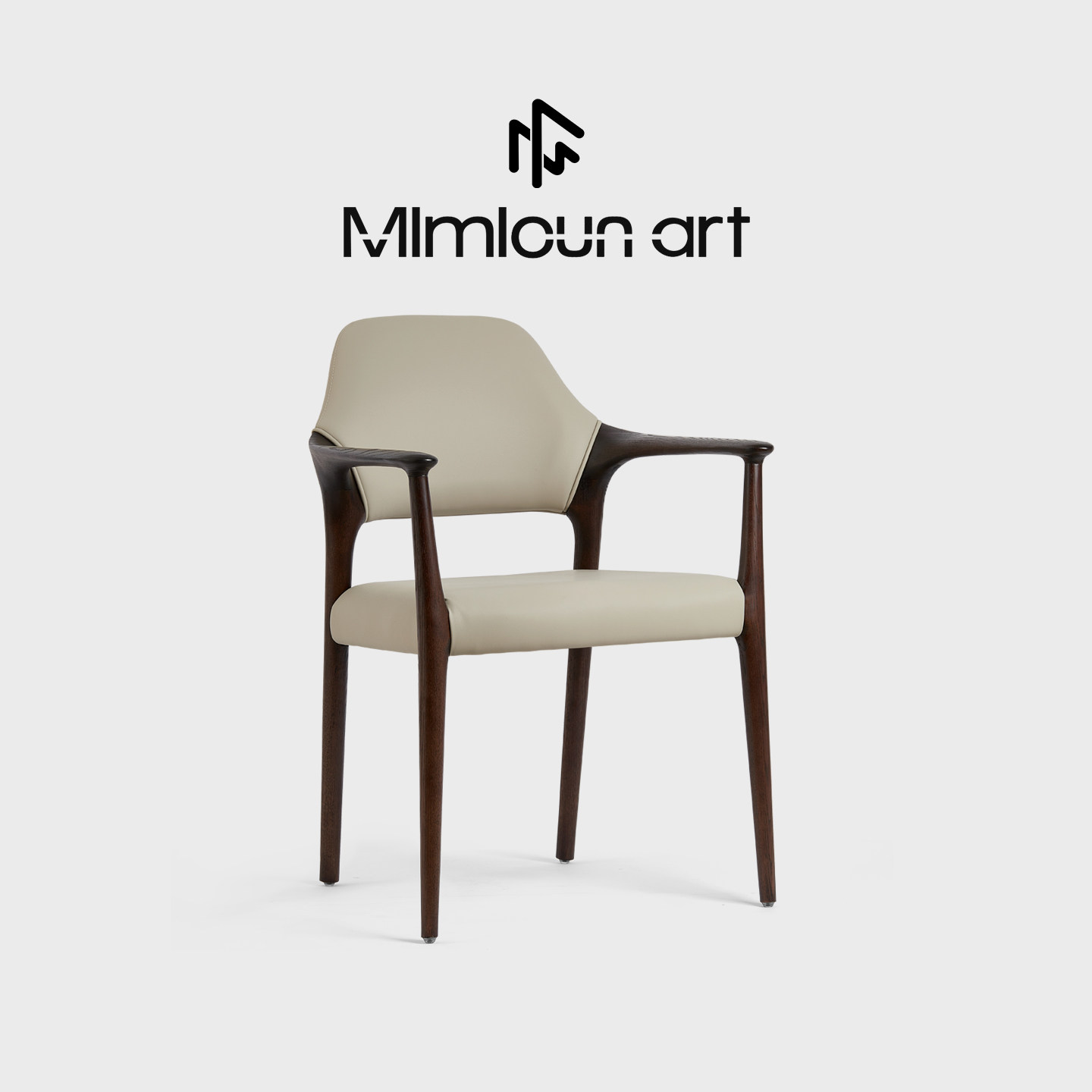 现代简约家用实木餐椅软包靠背椅