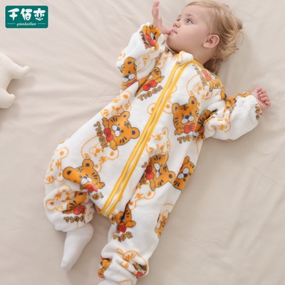 千佰恋法兰绒秋冬亲肤保暖睡袋