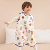 宝宝睡袋纯棉春秋无袖 马甲儿童睡袋保暖睡袋 背心婴儿防踢被背心式