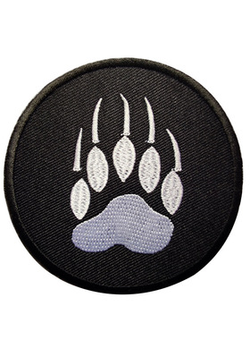 熊爪刺绣魔术贴章战术士气徽章黑色户外包贴补丁胸章肩章