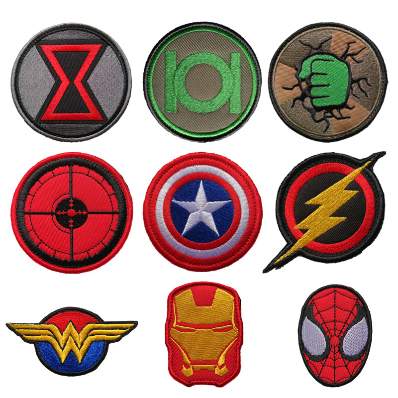 现货供应漫威超级英雄臂章复仇者联盟神盾局魔术贴章户外包贴徽章
