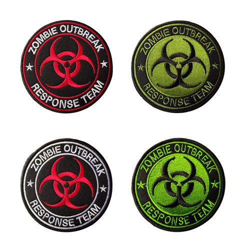 Zombie Outbreak Response Team刺绣徽章生化僵尸爆发魔术贴补丁