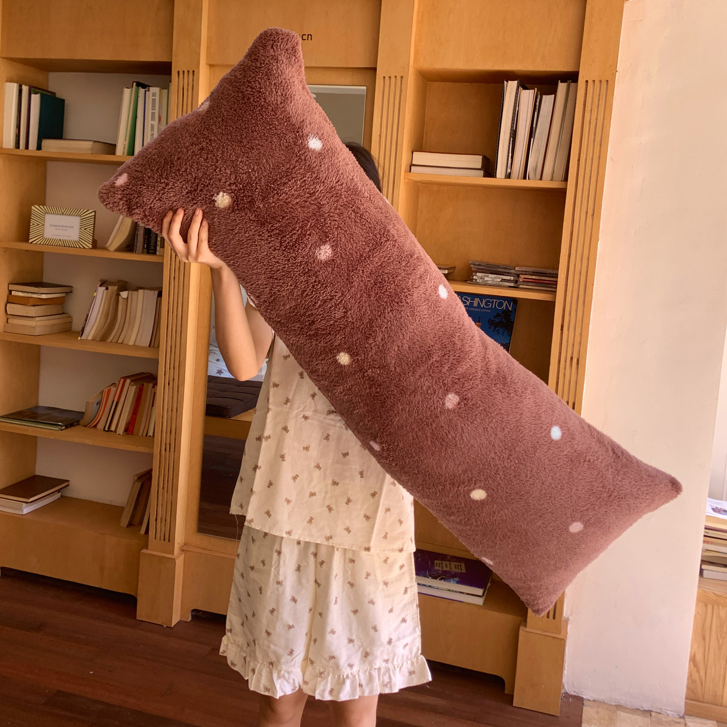 摇粒绒保暖陪睡抱抱枕芯