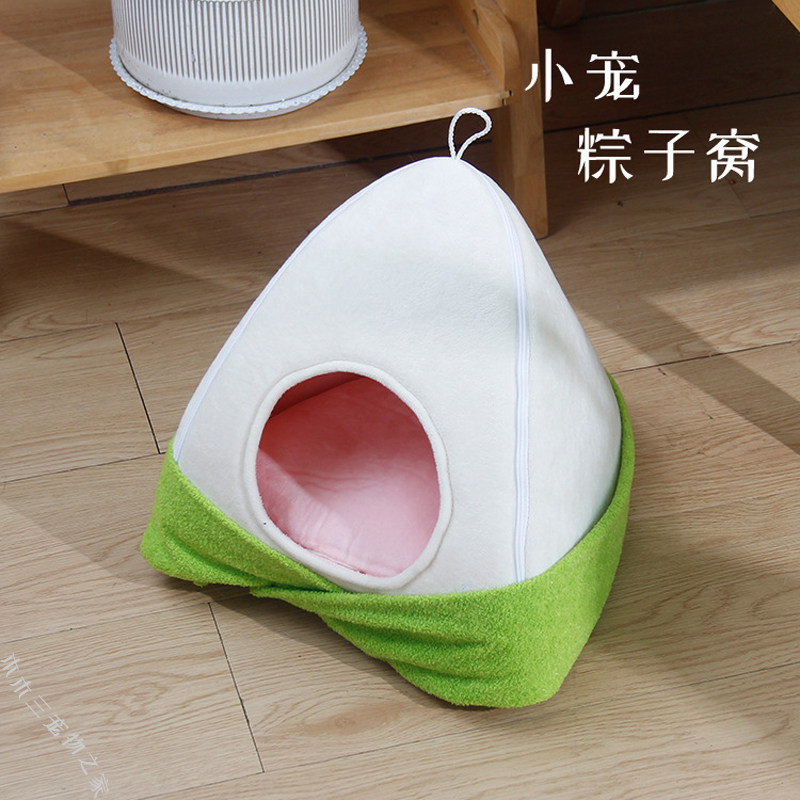 小宠睡窝蜜袋鼯荷兰猪龙猫可拆洗兔子仓鼠松鼠躲避房屋床棕子布窝