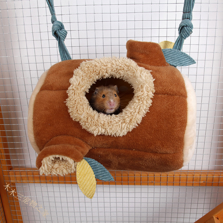小宠吊床挂窝仓鼠窝蜜袋鼯松鼠窝荷兰猪龙猫四季棉窝金丝熊鼠窝软