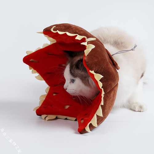 猫狗舒适防护头套无负担防挠防舔