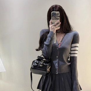 大朗毛衣不起球针织开衫女春款2026新款女装基础款东莞上衣小个子
