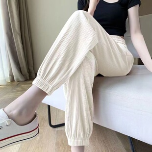 今年流行梧桐裤女春秋2025新款妈妈裤子十三行欧货爆款裤郑州女裤