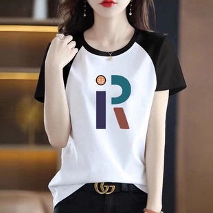 青岛即墨纯棉卫衣广州广东十三行女装寸衫女短袖t恤打底薄款大码