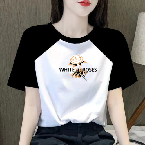 广州十三行13行高端纯棉广东广州新塘产地t恤丶短袖恤衫产的T恤女