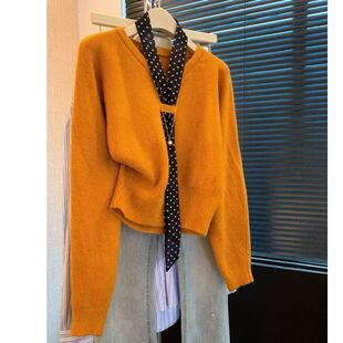 大狼毛衣女大郎大狼毛衣打衣衫女秋冬女士大郎的大浪不起球毛织