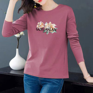 广东广州守秀十三行长袖t恤女2024春秋季新款韩版杭州四季青女装