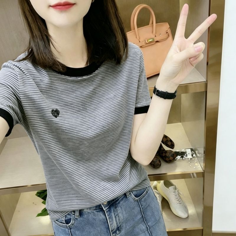 广州十三行女装上衣沙河白马即墨东莞虎门深圳南油高端短袖女T恤图片