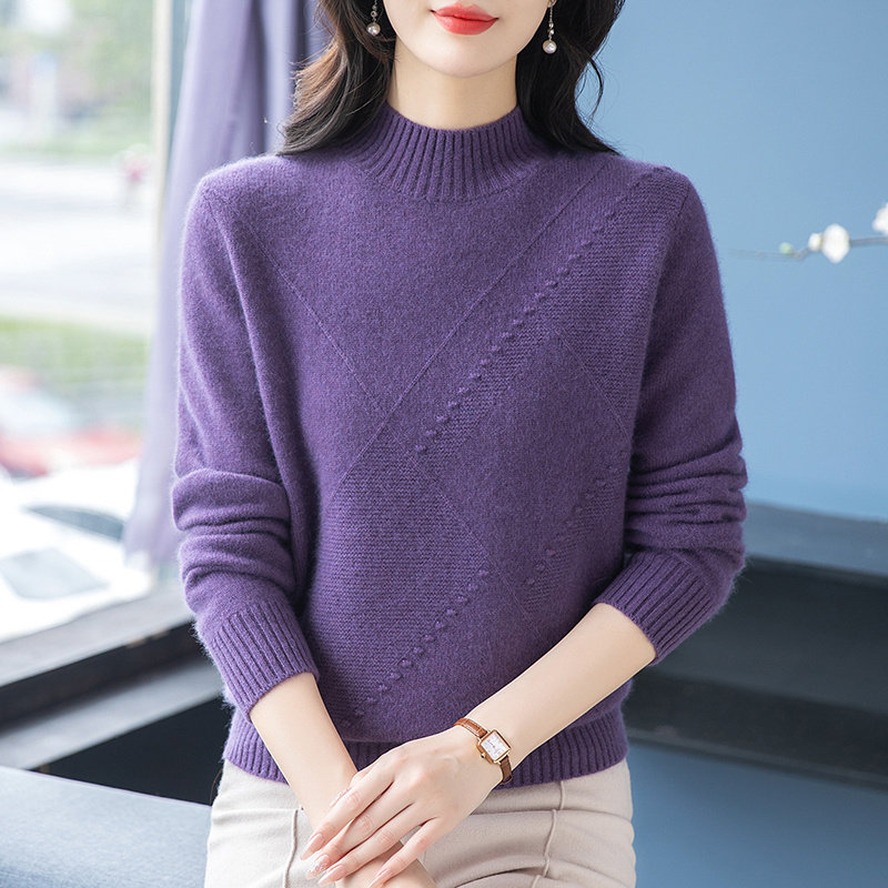 东莞大朗毛织高端毛衣正品工厂直销女打底广东半高领内搭T恤套头,女装/女士精品,毛衣,淘宝优惠券,粉丝福利购,淘宝优惠卷