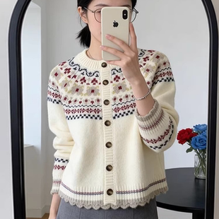 东莞大朗不起球毛衣针织开衫外套春秋新款广州十三行高端女装上衣