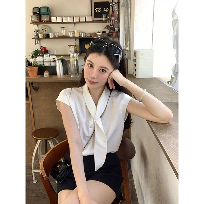 深圳南油欧货女装短袖衬衫夏款2025新款小衫爆款广州十三行上衣