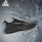 匹克态极运动鞋 保暖防水减震户外黑色跑鞋 男女春夏款 4.0水盾时尚