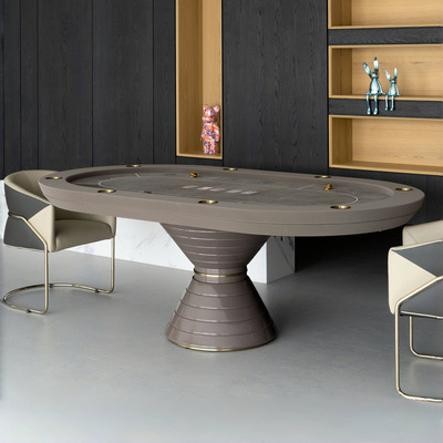 bvm豪华德州扑克桌多人德扑竞技桌面筹码棋牌室别墅高端德州桌子