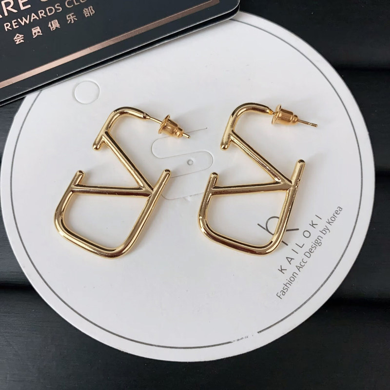 镀金时尚字母耳环欧美欧美