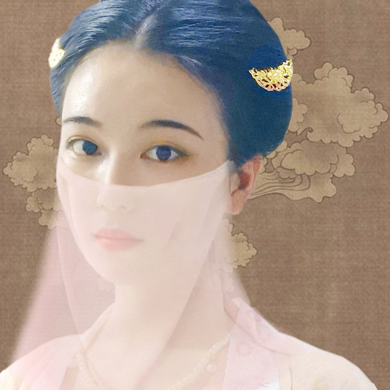 唐制头饰古风发饰女国风月牙发梳掩鬓古装明制插针唐风敦煌发钗_虎窝淘