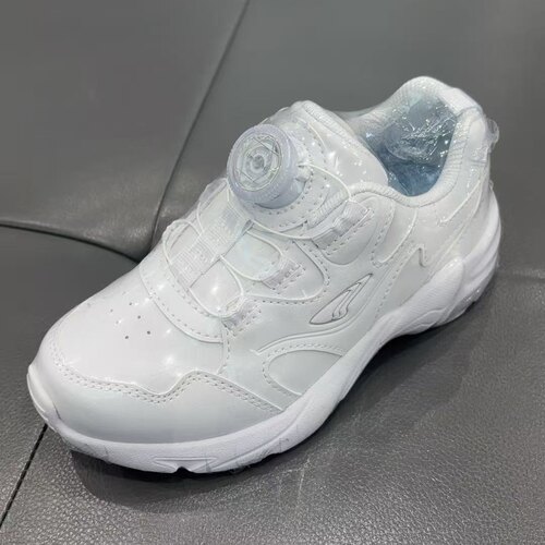 江博士专柜正品26春男女童小白鞋皮质气垫防滑运动鞋1B16A5047AX