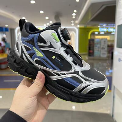 专柜正品江博士2025年冬款三段男童加绒运动鞋保暖高帮鞋轻防滑