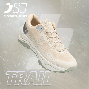 SJ TRAIL网面男女春秋越野跑鞋 户外轻量防滑缓震透气健身633403