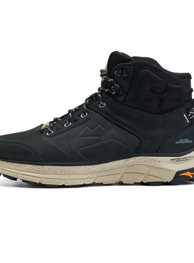 SJ男士耐磨防滑防水透气中帮头层牛皮户外越野登山徒步鞋TAMBOMID