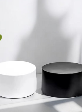 木增高现代客厅摆件加高方形圆形