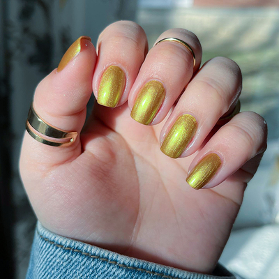 美国orly指甲油NASA联名珠光古铜金色2000109显白爆闪铜色12free