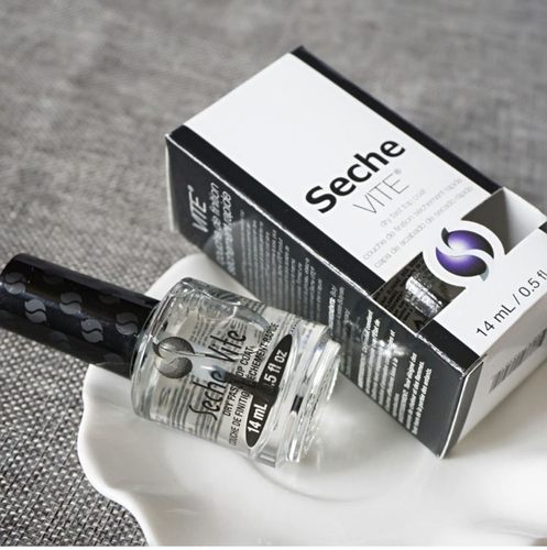 美国正品Seche Vite快干亮油指甲油顶油面油持久速干免烤不可剥