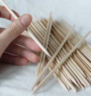 两头可用美甲桔木棒 点钻棒美甲工具 多功能榉木棒 美甲用品