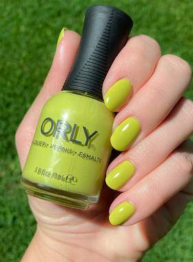 美国orly指甲油12free夏季2000245霓虹果子黄绿色on a whim