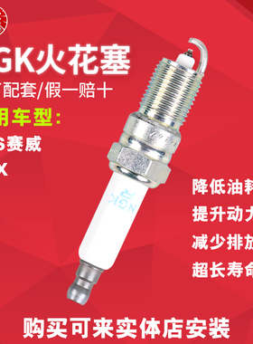 NGK 双铂金汽车火花塞PZTR5A-15 7862适配 赛威 凯迪拉克SRX