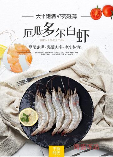 冷冻厄瓜多尔白虾围虾南美白