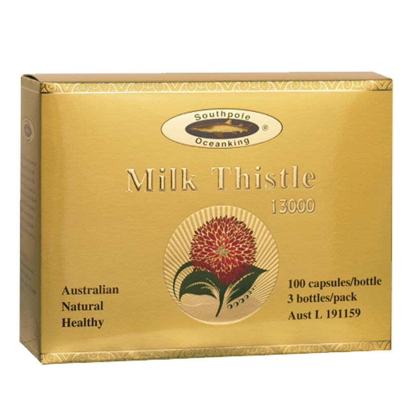 澳洲礼盒装Southpole Oceanking苦蓟草 肝100粒*3瓶