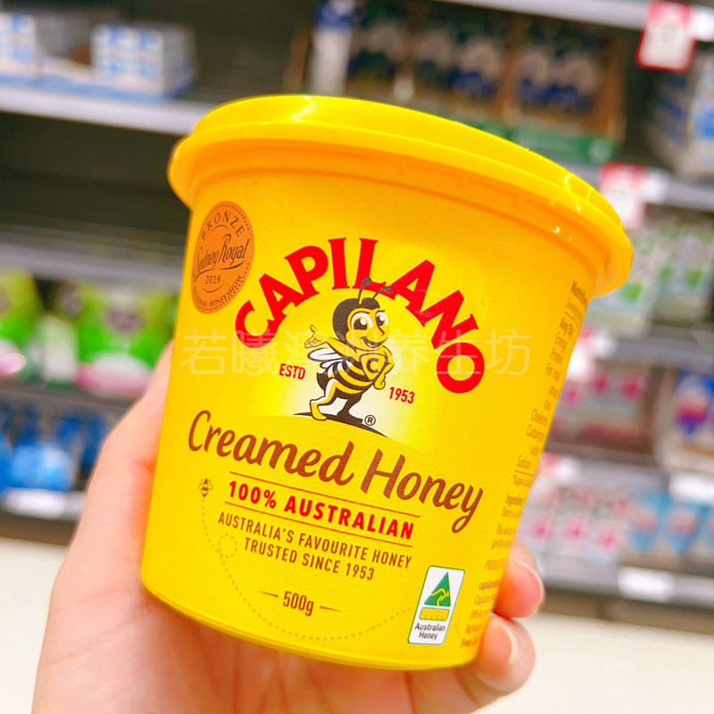 澳洲进口Capilano康蜜乐奶油蜂蜜澳大利亚土蜂蜜儿童老人500g