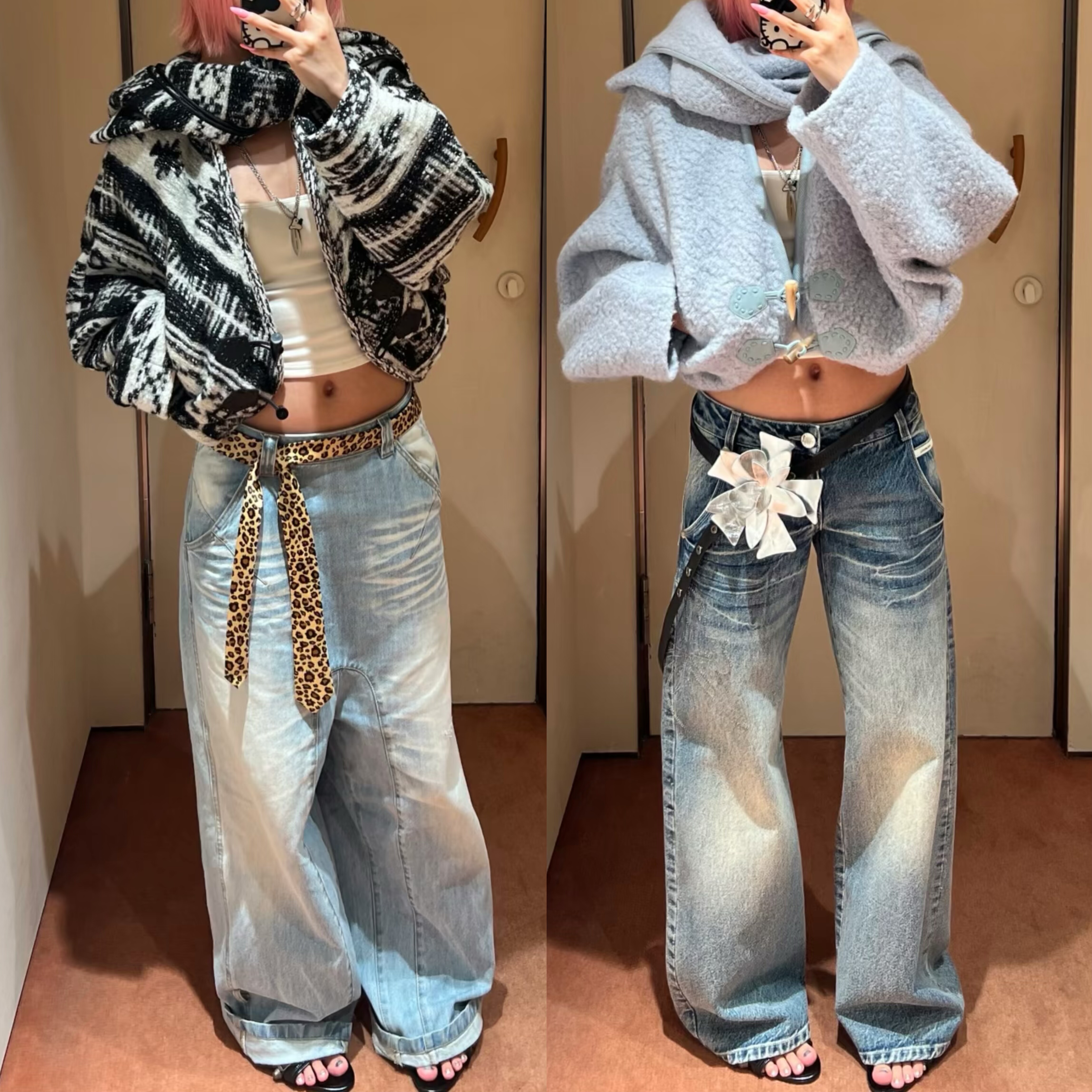 原厂面料 WEEEECHAN次日早晨 秋冬 羊毛围巾领廓形外套