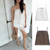 娜娜同款 WEEEECHA次日早晨 度假风飘逸系带两穿小吊带抹胸上衣