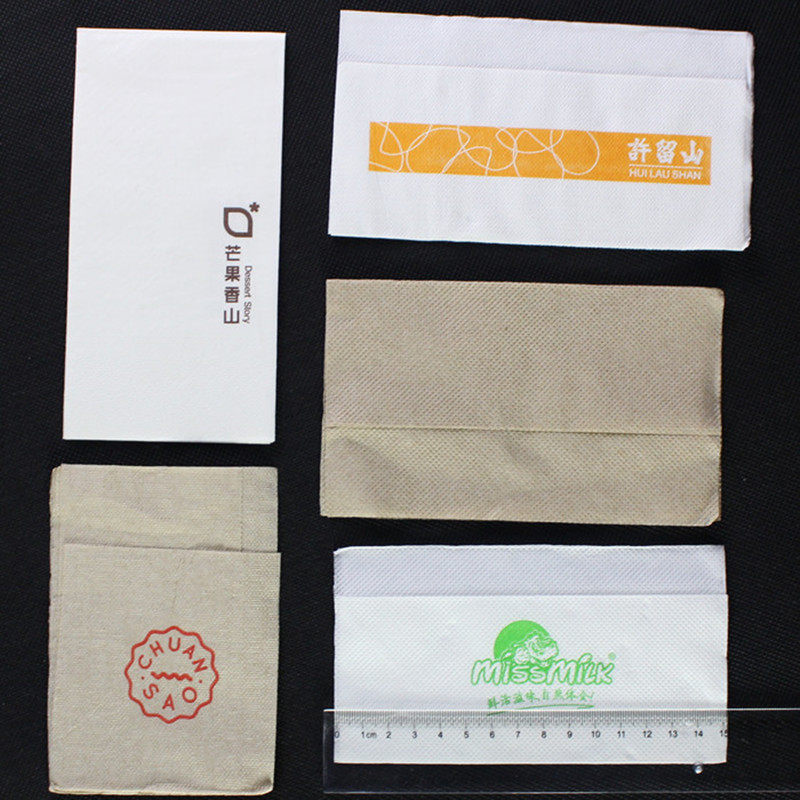 餐巾纸定做30x30八分之一错位折叠星巴克纸巾肯德基餐厅方形纸巾