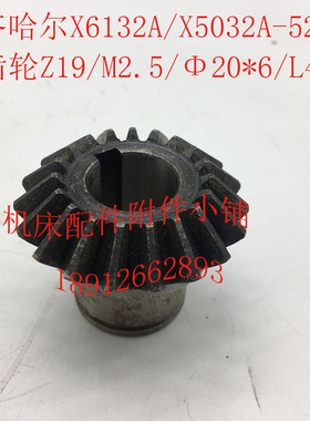 齐齐哈尔X6132A/X5032A机床配件5204伞齿轮Z19/M2.5/Φ20*6/L41