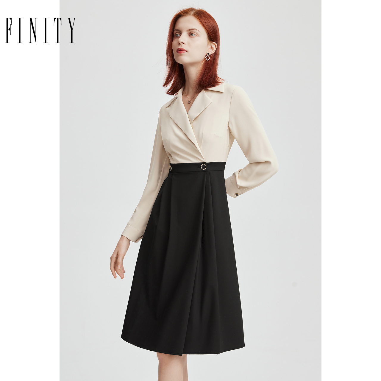 FINITY两件拼接设计感裙子