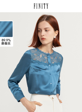 FINITY2023秋装时尚复古针织衫女减龄宽松气质小香风上衣