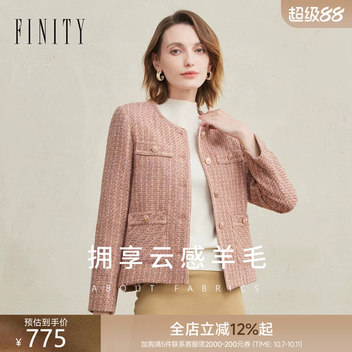 FINITY小香风短外套羊毛上衣