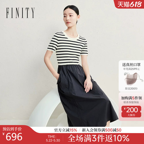 FINITY菲妮迪假两件连衣裙