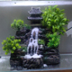 创意主题假山流沙瀑布山景动态山景不浑水白沙DIY水泵假山石景