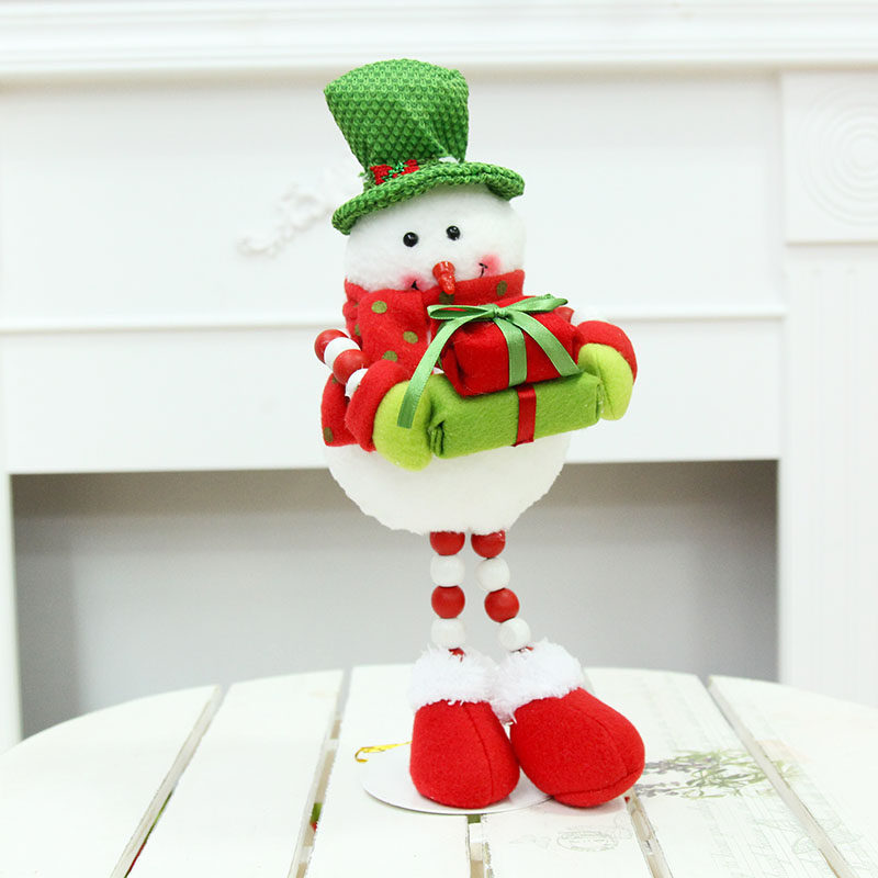 郎森圣诞老人圣诞雪人公仔圣诞节礼物圣诞娃娃布艺卡通圣诞节装饰