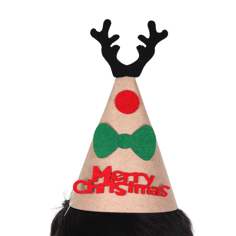 圣诞装饰品圣诞帽子发价圣诞礼物装饰品儿童圣诞帽子卡通成人