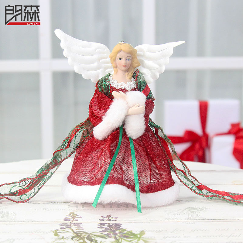 郎森圣诞节天使圣诞节装饰品圣诞节礼物圣诞橱窗装饰圣诞树装饰品