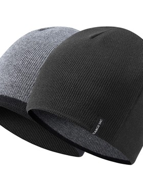 RANGE TAC 男女秋冬户外跑步双面运动帽骑行薄款保暖针织帽滑雪帽